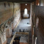 Wnętrze Zamku w Świeciu Przykład krzyżackiego zamku wodnego.