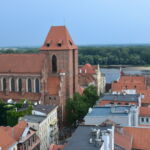 Katedra toruńska z wieży Ratusza